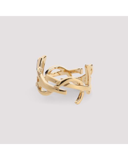 Saint Laurent Metallic Cassandre-Ring