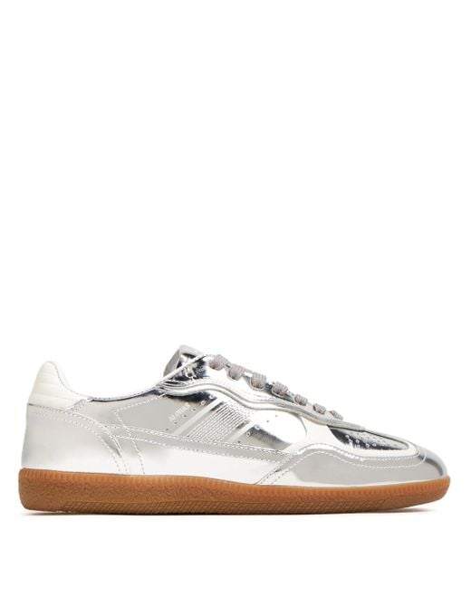 Alohas White Tb.490 Rife Shimmer Cream Leather Sneakers