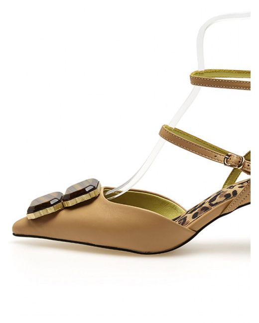 Apepazza Natural Décolleté Slingback Nicoletta
