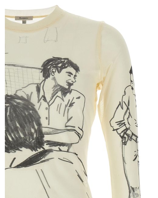 'manga larga que sube J.W. Anderson de color White