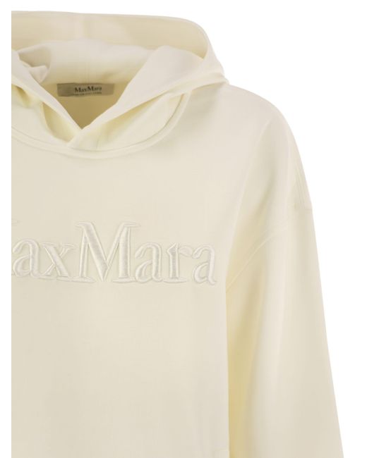 Max Mara White Visiera Sweatshirt Over