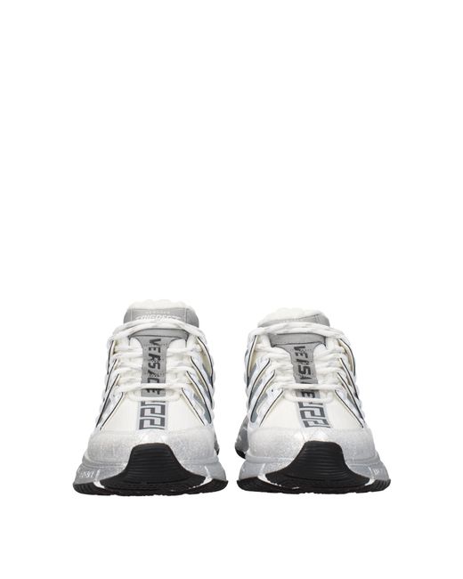 Versace White Fashion Low Top Sneakers