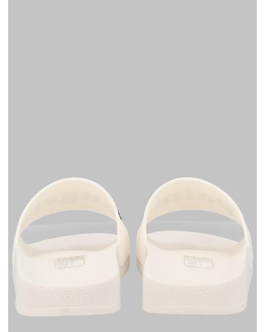 Palm Angels Metallic Rubber Slides With Logo