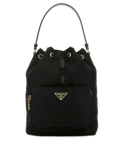 Prada Black Duet Bucket Bag