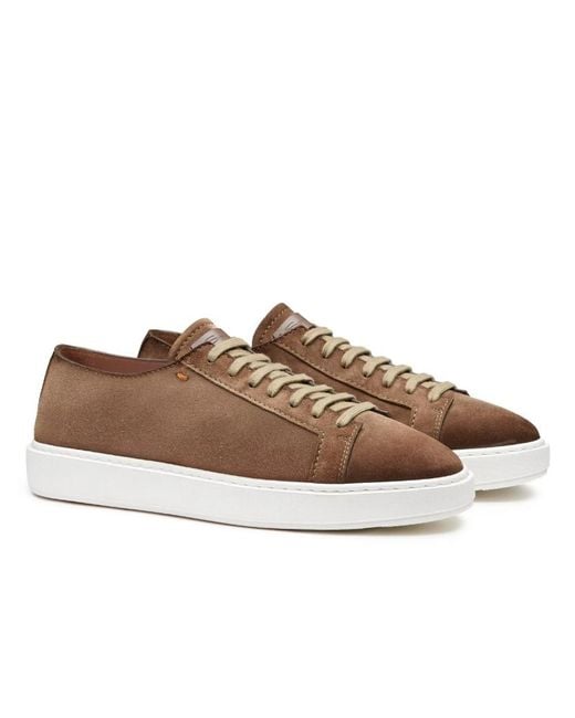 Santoni Brown Sneakers for men
