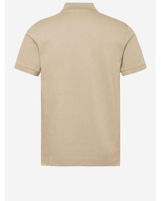 BOSS Men's Natural Cotton Polo Shirt With Logo