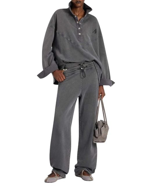 The Attico Gray Vintage Sweatshirt