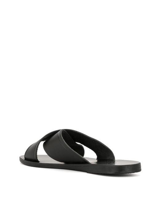 Ancient Greek Sandals White Thais Leather Sandals
