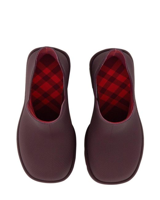 Burberry Purple Stylish Mini Boot