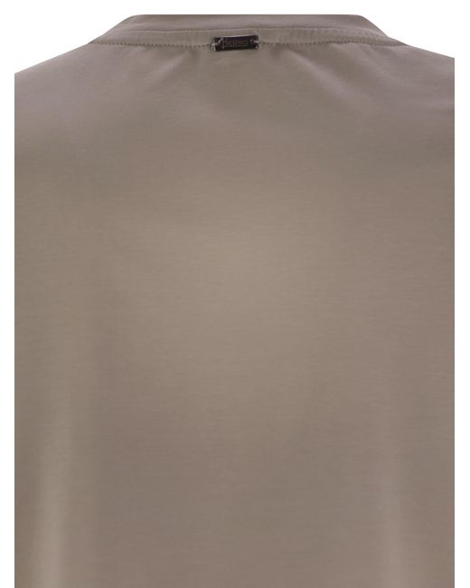 Herno Stretch Cotton T -Shirt in Gray für Herren