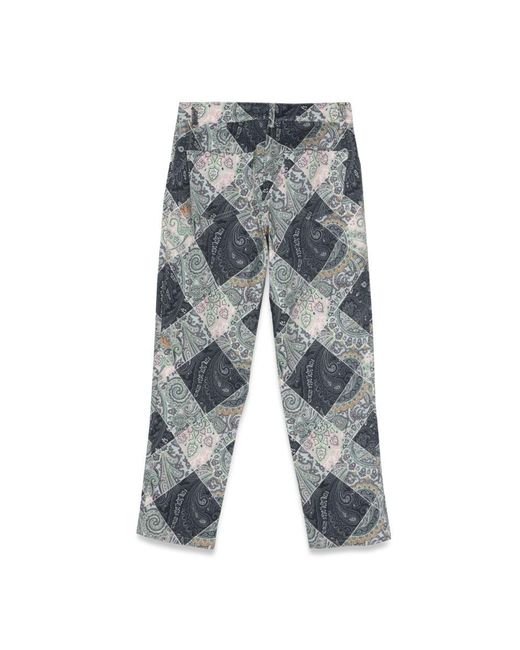Etro Gray Fabric Pants