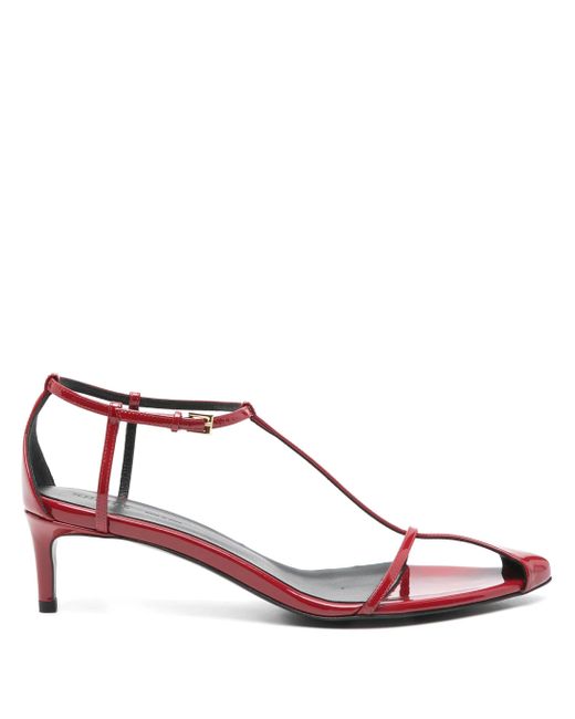 Khaite Pink Bella T-Strap Sandal 45