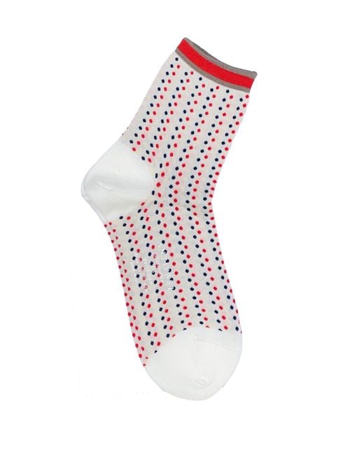 Antipast White Dotted Socks