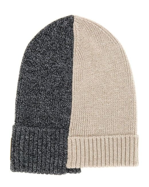 Moschino Gray Wool Cap With Logo