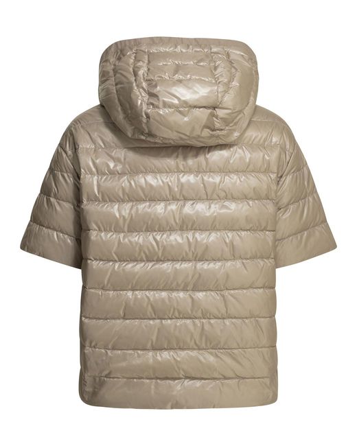 Herno Gray Reversible Short Down Jacket