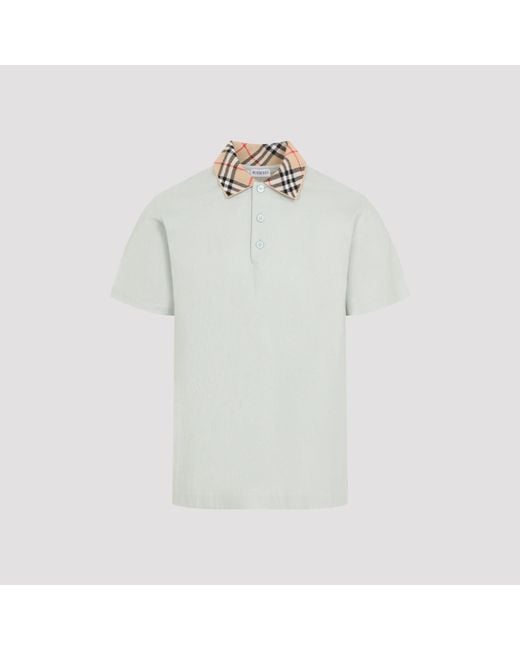 Burberry White Evan Polo