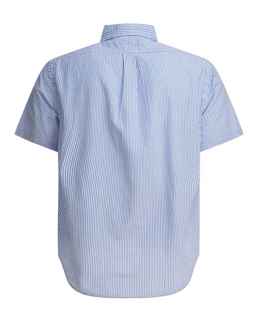 Polo Ralph Lauren Blue Seersucker Shirt for men