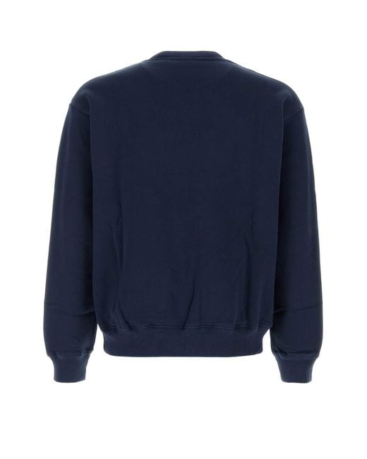 Sporty & Rich Blue Varsity Crest Crewneck