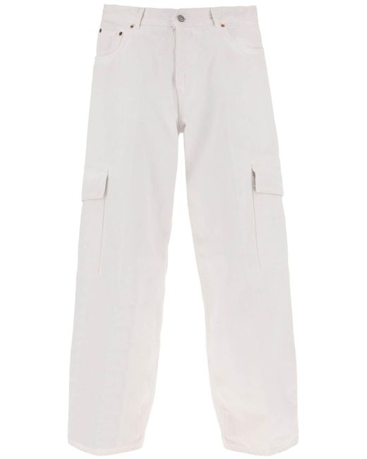 Haikure Bethany Cargo Jeans Voor in het White