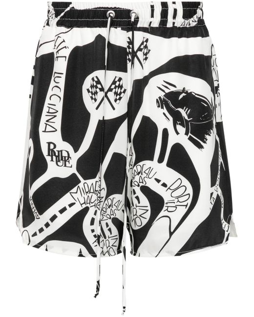 Bermudas Strada Rhude de hombre de color Black