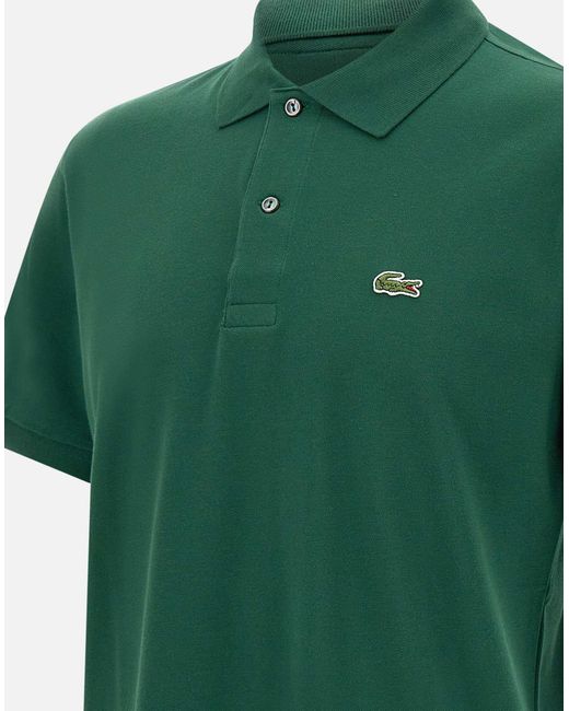 Lacoste Grünes Bio-Polo in Green für Herren
