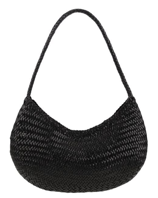 Dragon Black Nova Luna Woven Leather Bag