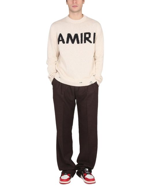 Amiri Gray Flannel Pants for men