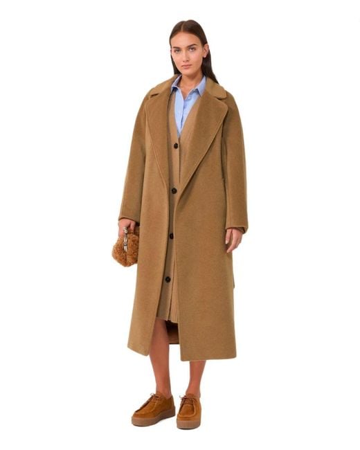 Weekend by Maxmara Natural Tempera Camel Belted Coat