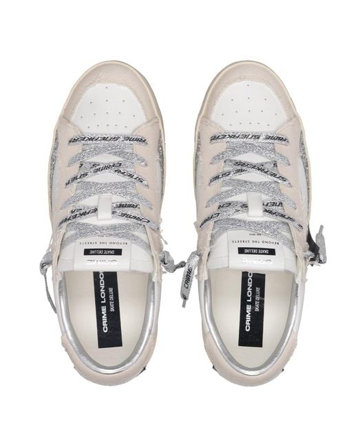 Crime London White Sneakers