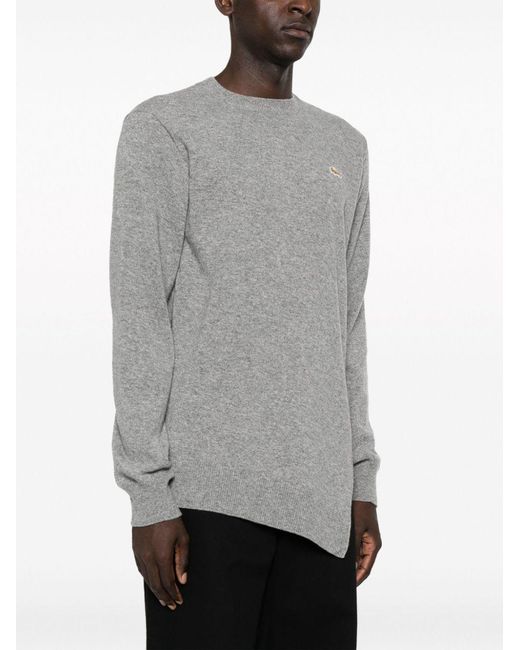 Comme des Garçons Gray Wool Sweater for men