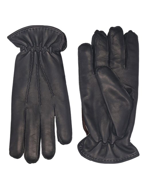 Orciani Black Gloves for men