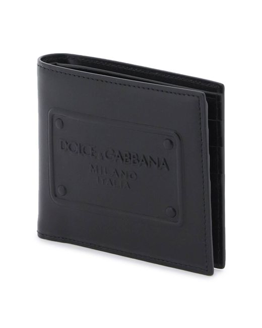 Dolce & Gabbana Leder BI Faltbrieftasche in Black für Herren