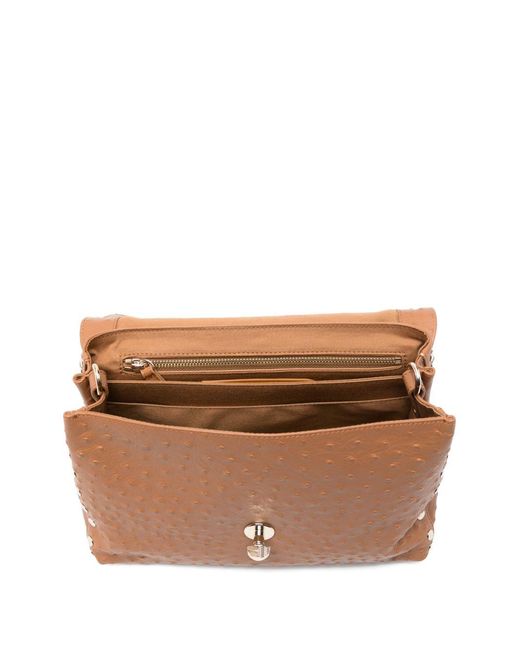 Zanellato Brown Postina Cactus Small Handbag