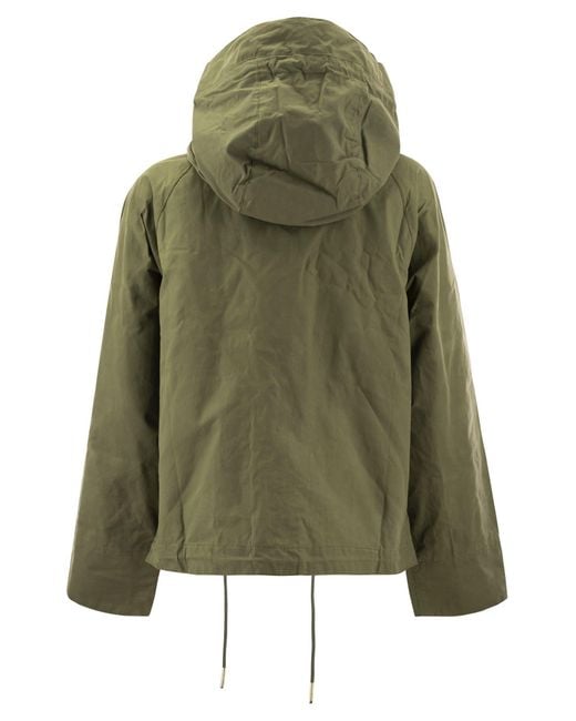 Barbour Nith Hooded Rain Jacket in het Green
