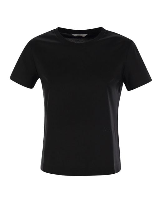 Max Mara Black Nerina Basic Cotton T Shirt
