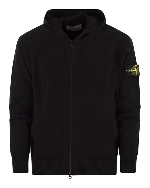 Black cotton hoodie mens hotsell