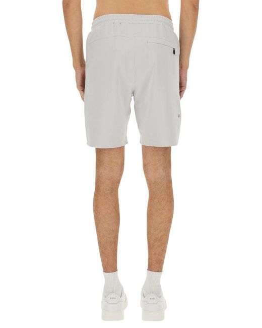 Boss Blue Technical Fabric Bermuda Shorts for men