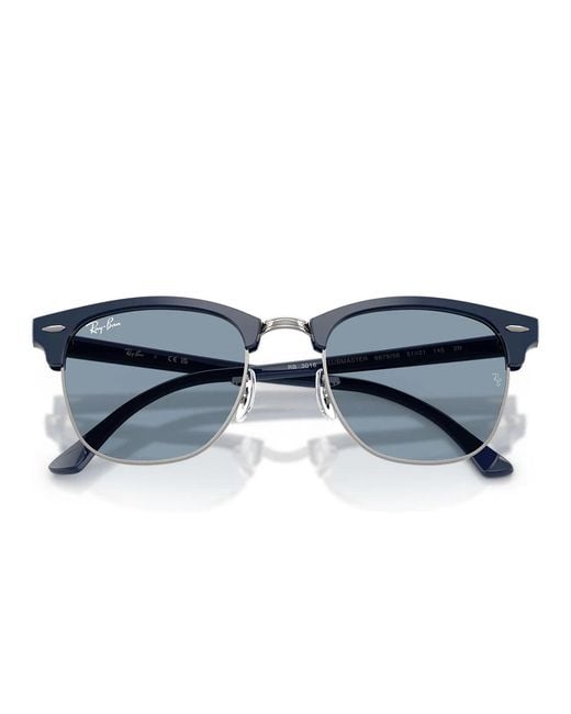 Ray-Ban Blue Sonnenbrille Rb3016 687956 Clubmaster Blau Gunmetal/Blau Unisex