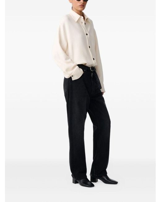 Studio Nicholson White Wool Overshirt
