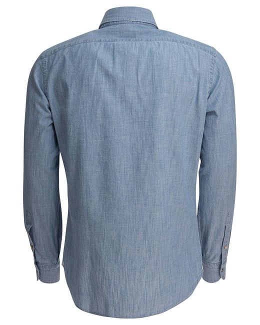 Borriello Blue Shirts for men