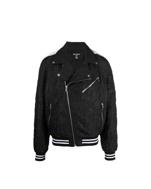 Balmain Black Bomber Jackets for men