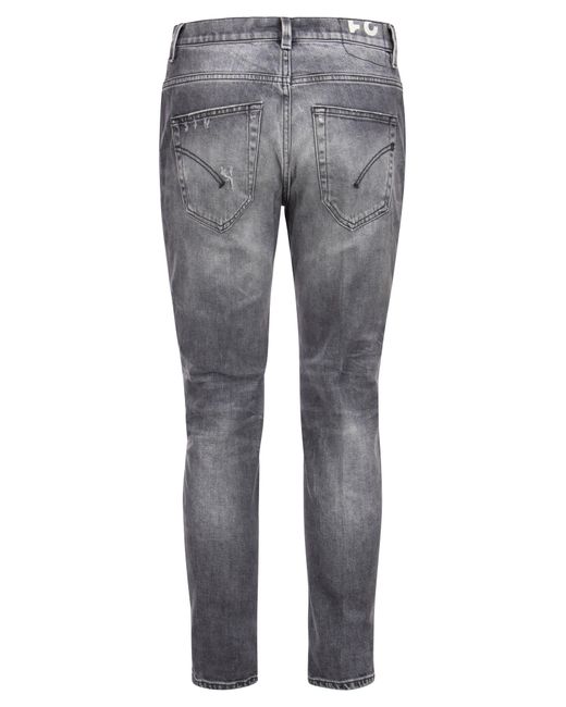 Brighton Carrot Fit jeans con strappi di Dondup in Gray da Uomo