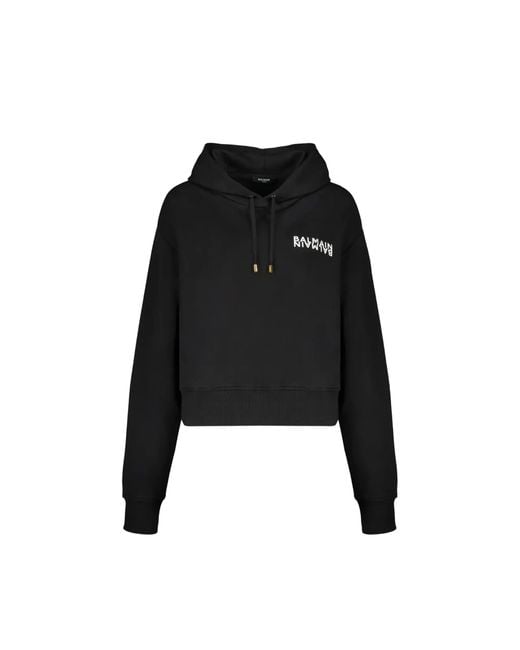 Balmain Black Logo Hoodie