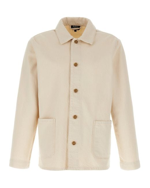 A.P.C. 'kerlouan' Jas in het Natural voor heren