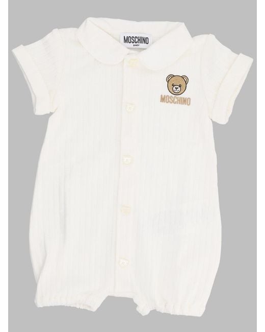 Moschino White Romper With Gift
Box