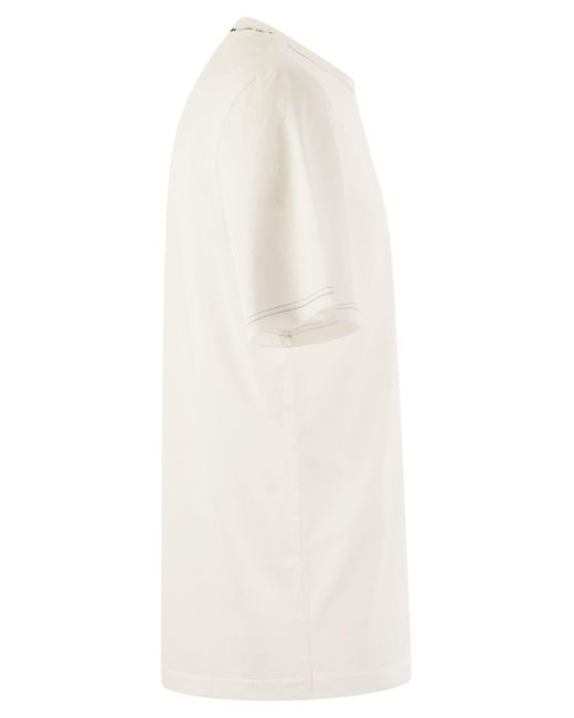 T-shirt en coton à manches courtes Premiata en coloris White