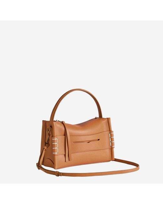 J.W. Anderson Brown Jw Anderson Small Leather Loafer Bag With Logo