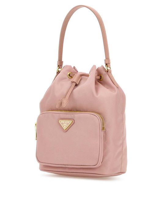 Prada Pink Re-Nylon Bucket Bag