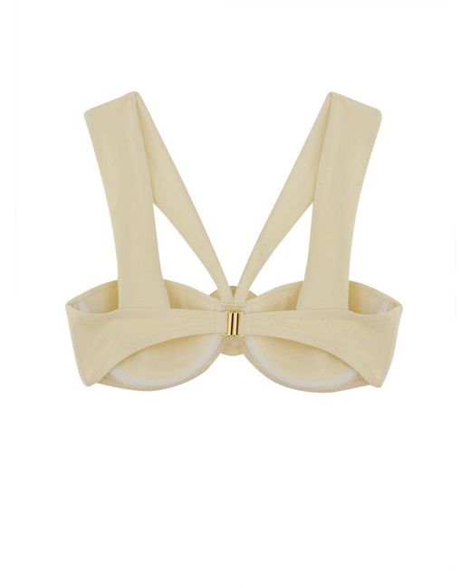 LaRevêche White Sahar Bikini Top