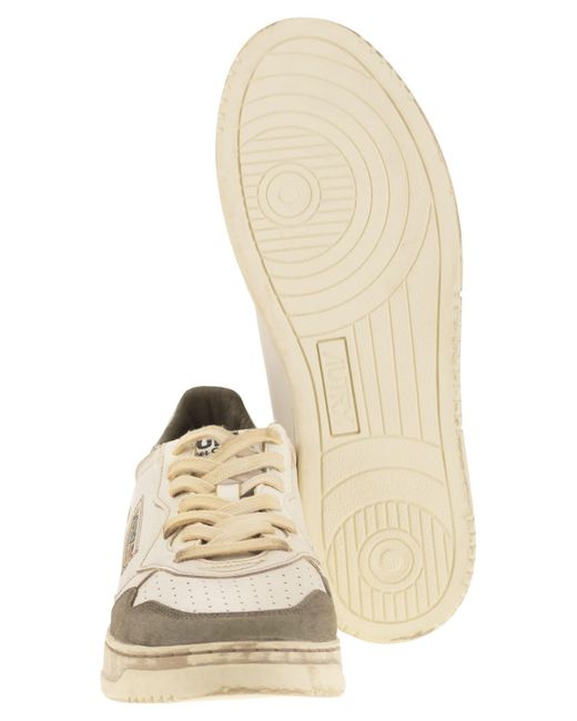 Autry Super Vintage Leder -Turnschuhe in Multicolor für Herren